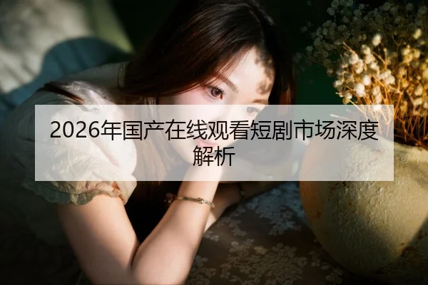 2026年国产在线观看短剧市场深度解析